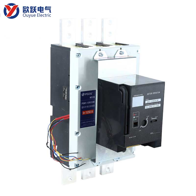 MCCB 1250A 3P con operador eléctrico