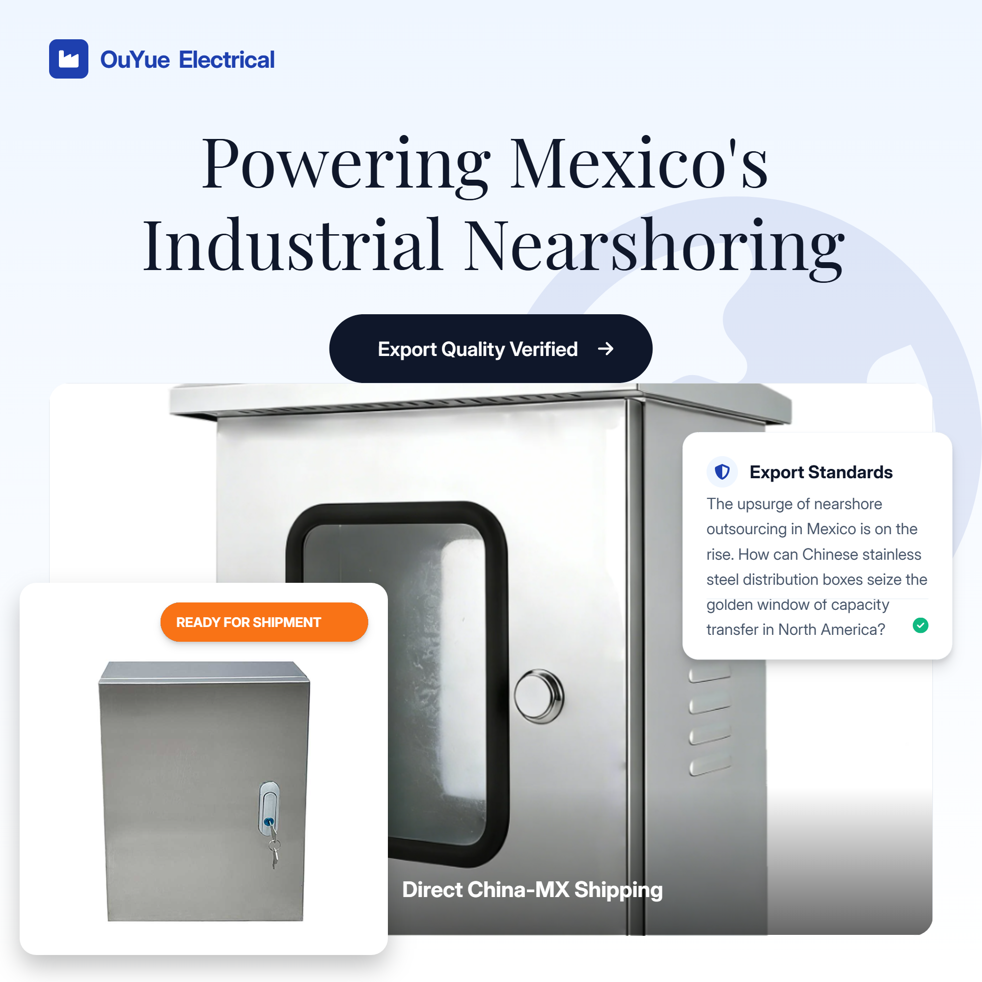 El auge de la subcontratación nearshore en México va en aumento. ¿Cómo pueden las cajas de distribución chinas de acero inoxidable aprovechar la ventana dorada de la transferencia de capacidad en América del Norte?