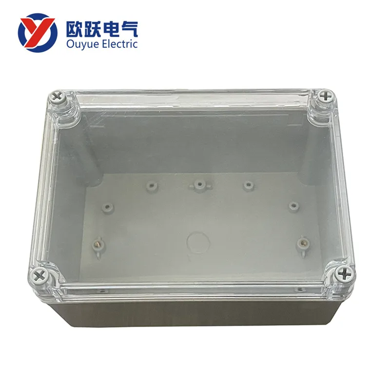 Caja de conexiones impermeable con cubierta transparente de PVC